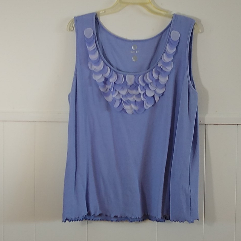 Ruby Rd. Petal trim t-shirt